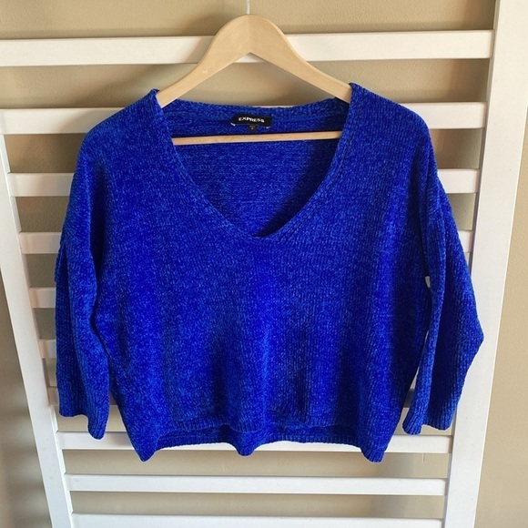 Express Royal Blue Sweater Size Small - Picture 1 of 10